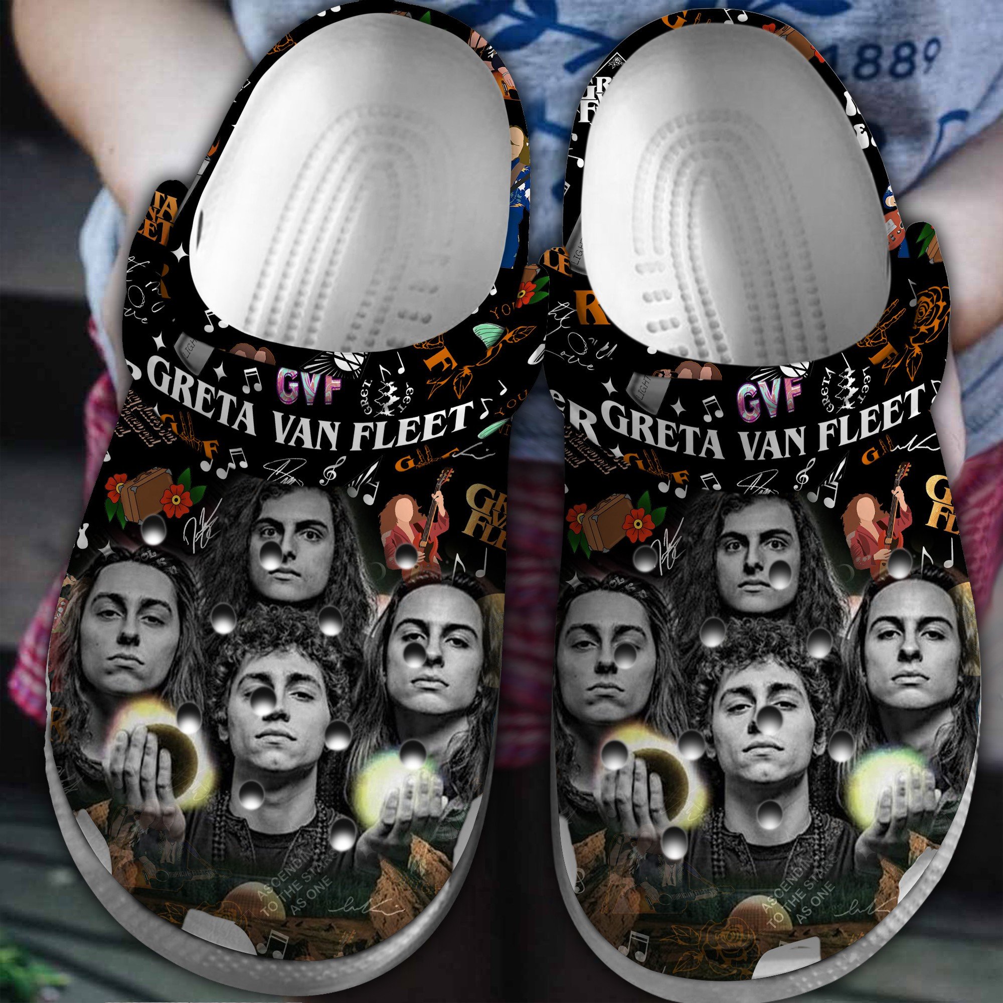 Greta Van Fleet Band Music Crocs Crocband Clogs Shoes Comfortable For Men Women and Kids
