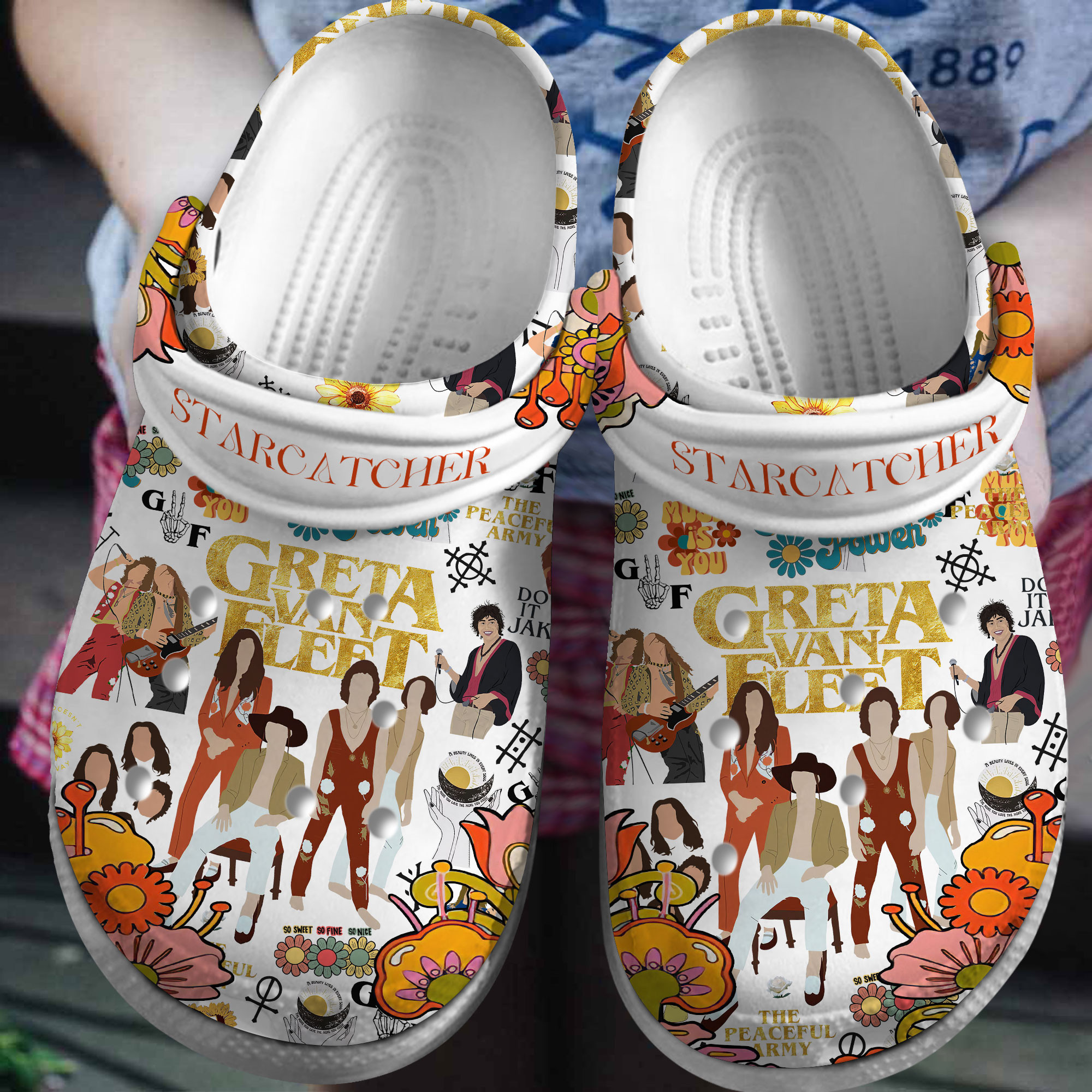 Greta Van Fleet Music Crocs Crocband Clogs Shoes Comfortable For Men Women and Kids