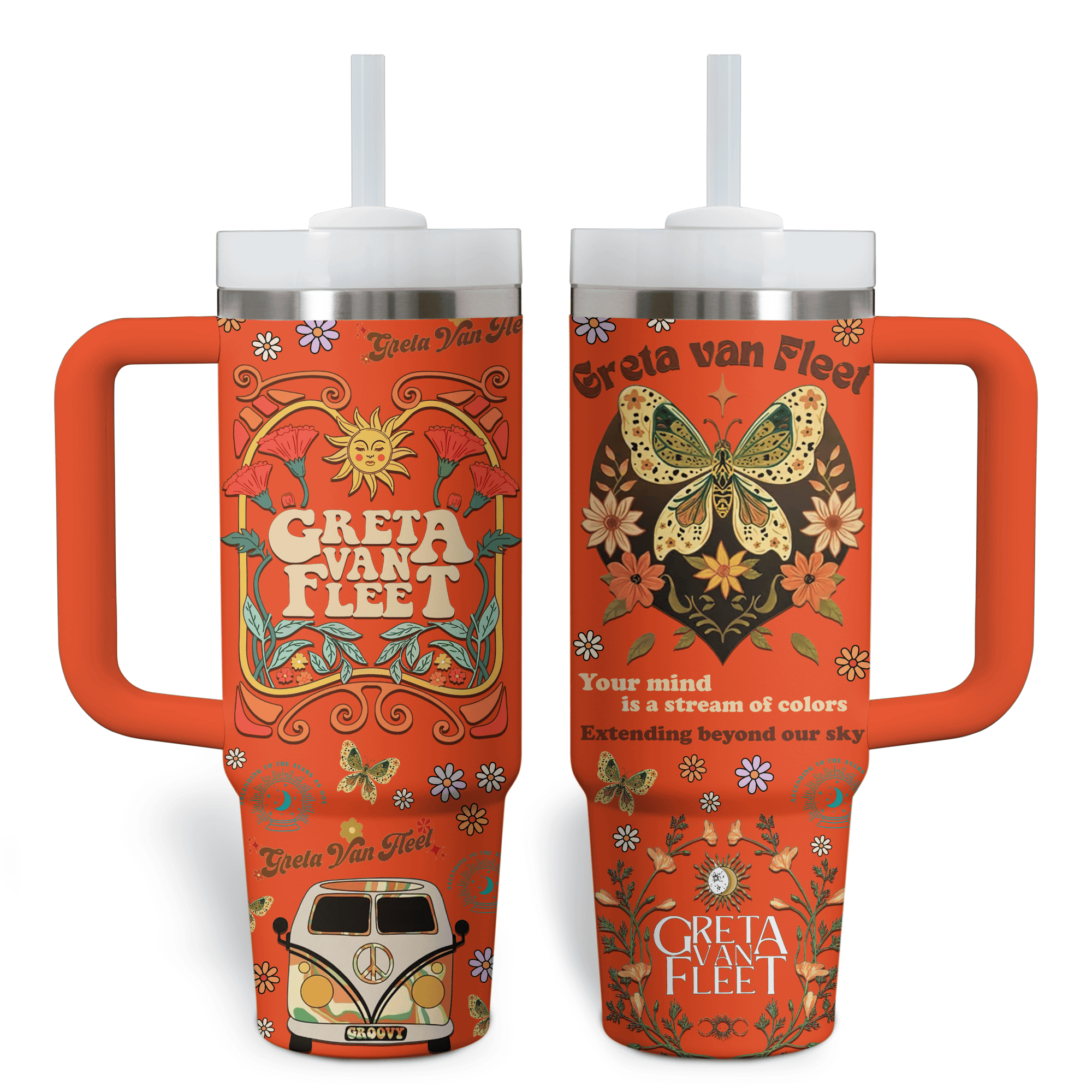 Greta Van Fleet Music Custom Stanley Cup 40 oz 30 oz Tumbler With HandleTVC2301769 - Image 3