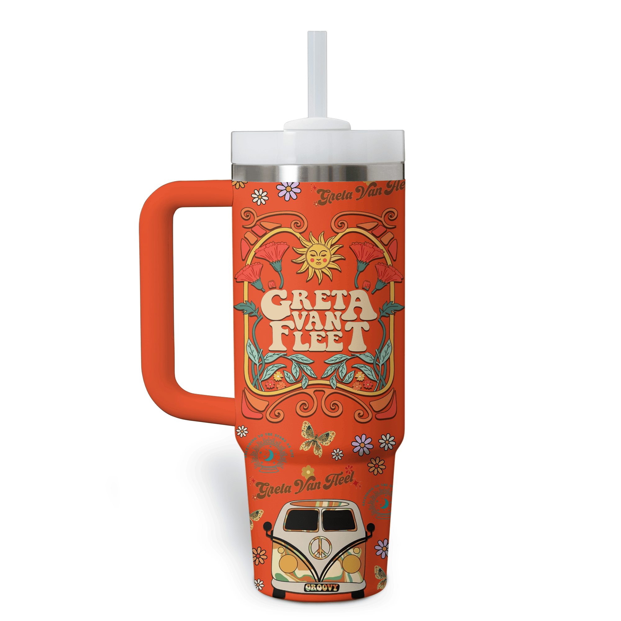 Greta Van Fleet Music Custom Stanley Cup 40 oz 30 oz Tumbler With HandleTVC2301769 - Image 2