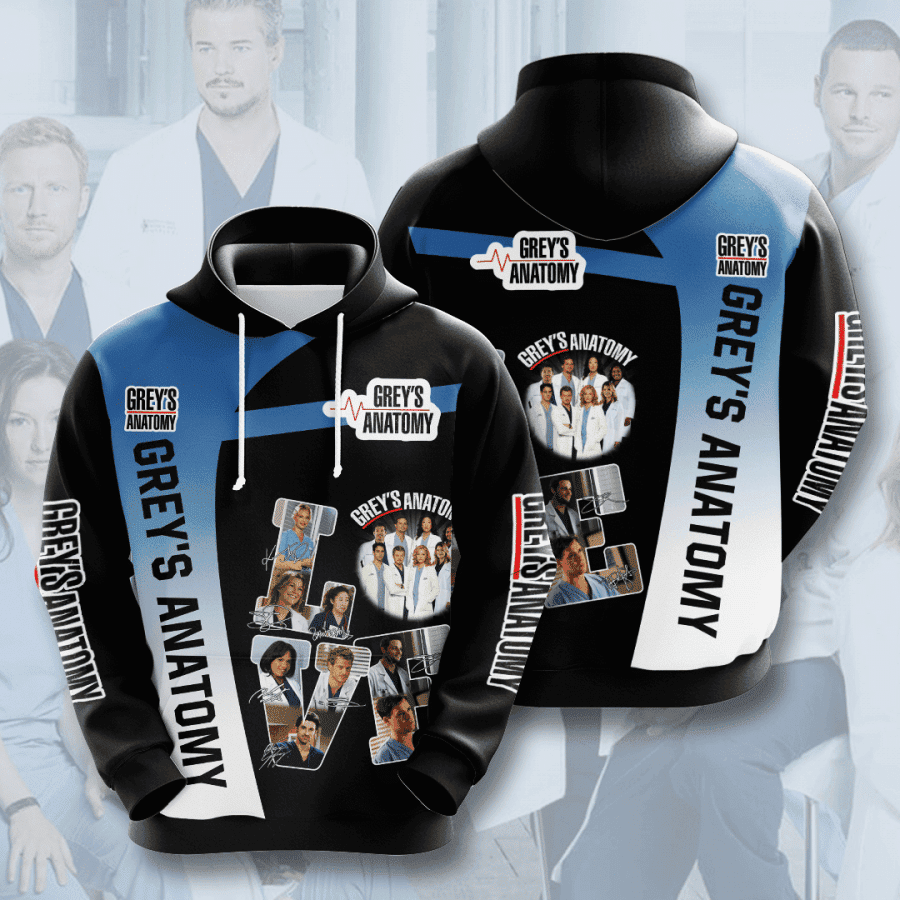 Grey S Anatomy 3D All Over Print Hoodie, Zip Hoodie
