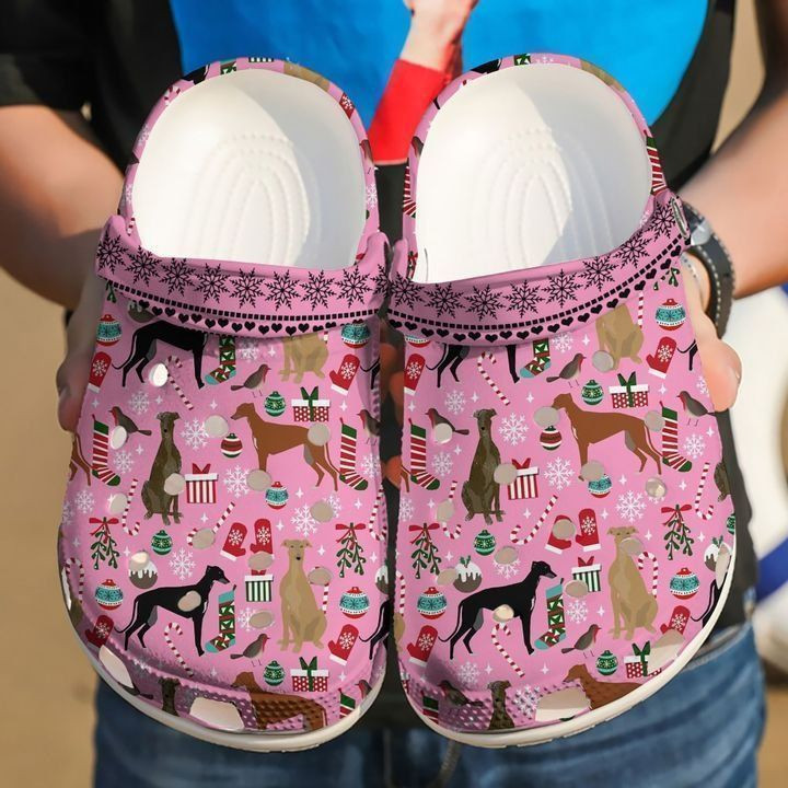 Greyhound Christmas Classic Clogs Shoes