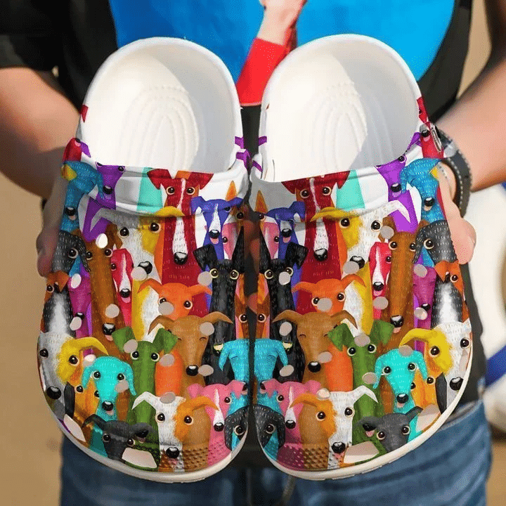 Greyhound Colourful Greyhounds Classic Clogs Shoes