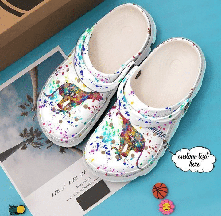 Greyhound Personalized Running clog Shoes