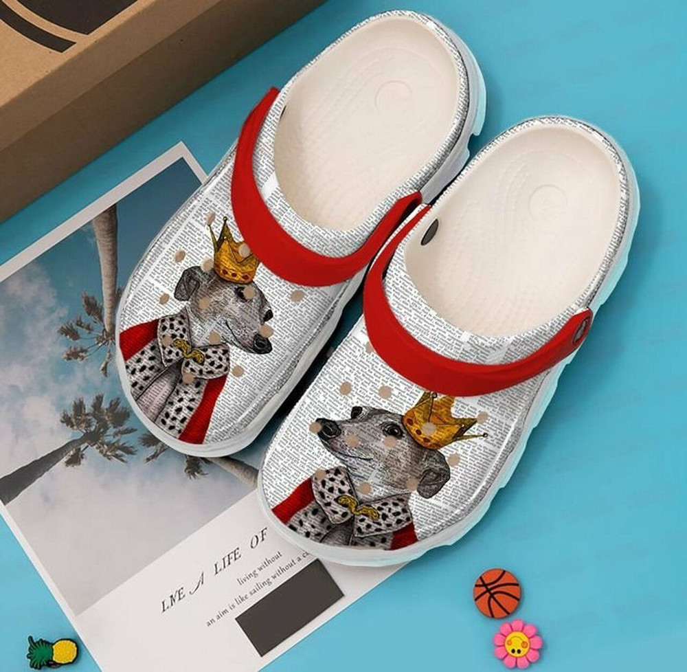 Greyhound Queen Paper 102 Gift For Lover Rubber clog Shoes Comfy Footwear