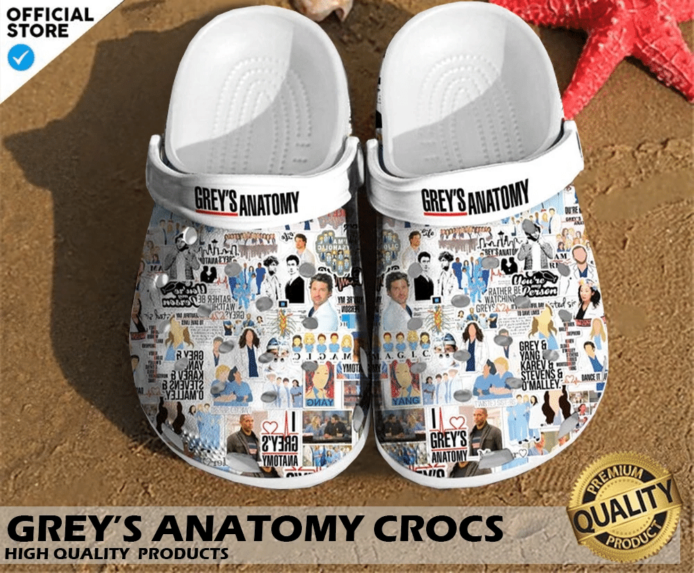 Grey's Anatomy Crocs Clog Shoes
