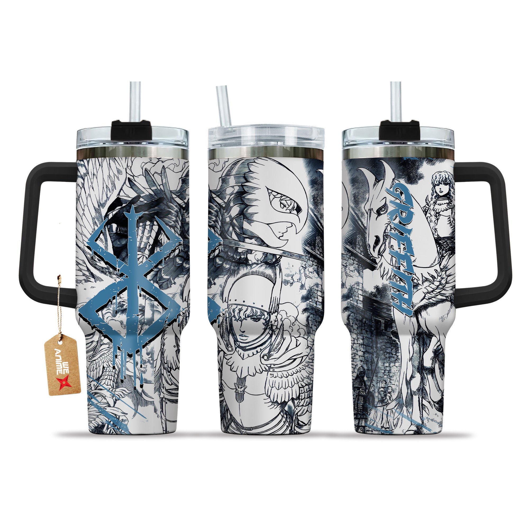 Griffith Berserk Anime Custom Stanley Cup 40 oz 30 oz Tumbler With HandleTVC2301149