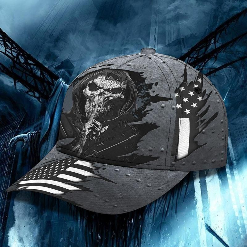 Grim Reaper Black Classic Cap Baseball Cap Trucker Hats Custom Hats Gifts For Men & Women