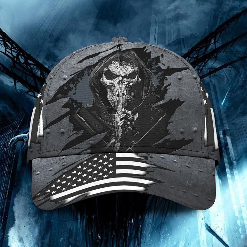Grim Reaper Black Classic Cap Baseball Cap Trucker Hats Custom Hats Gifts For Men & Women