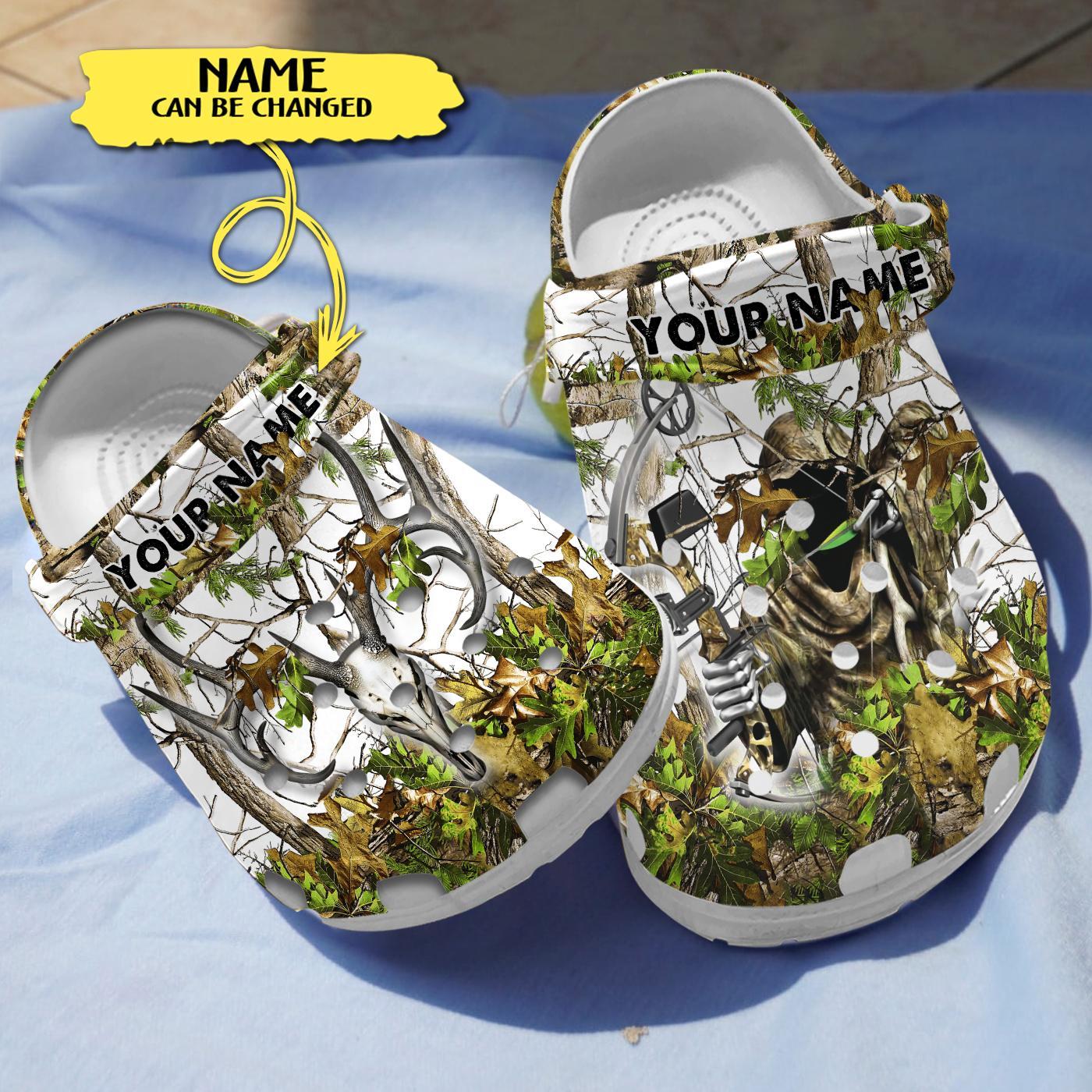 Grim Reaper Bow Hunter Crocs Crocband Clogs Shoes Comfortable For Men Women and Kids