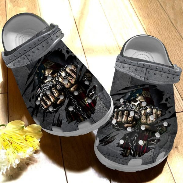 Grim Reaper Game Over Usa Clogs Shoes Gift For Men Boys
