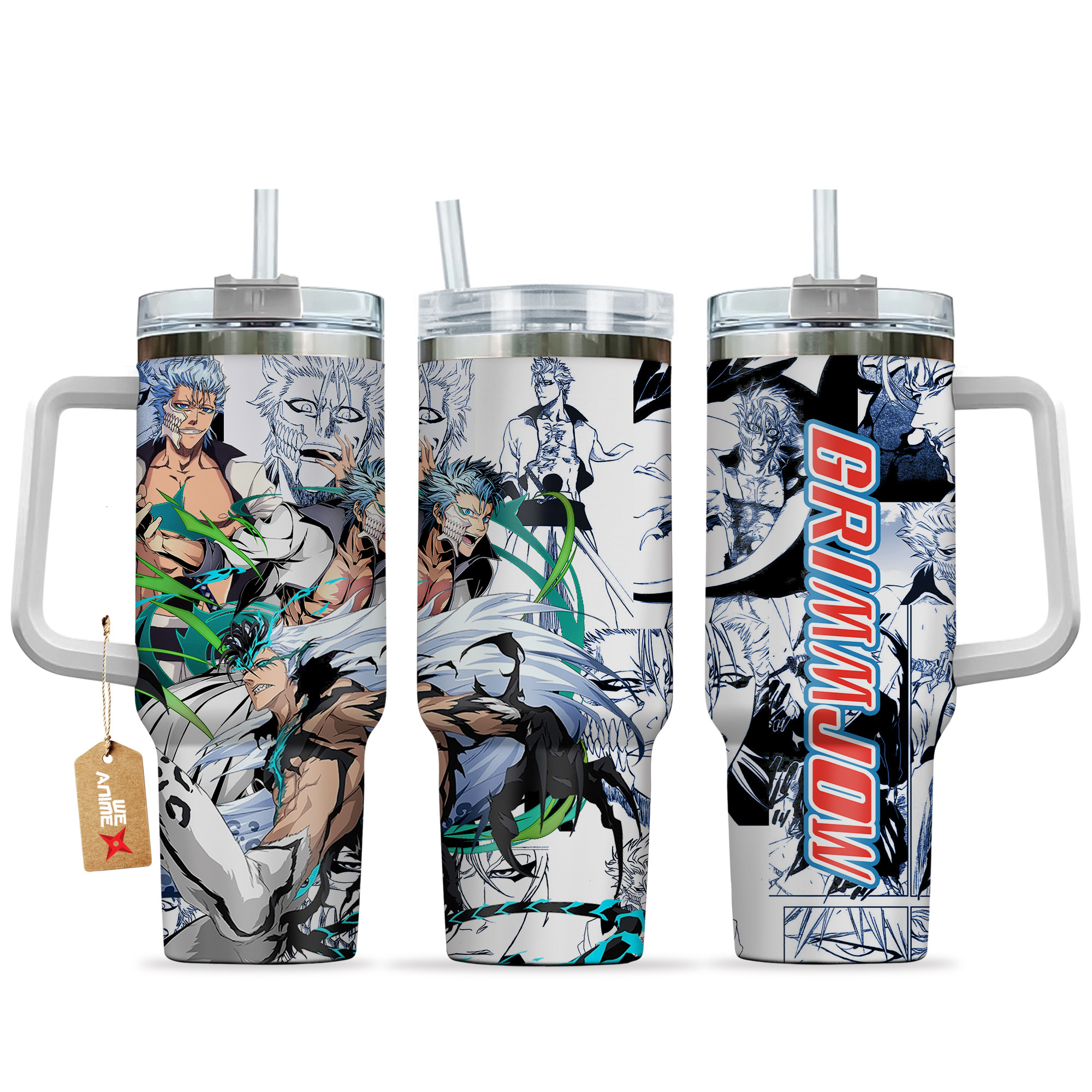 Grimmjow Jaegerjaquez Bleach Anime Custom Stanley Cup 40 oz 30 oz Tumbler With HandleTVC2301152