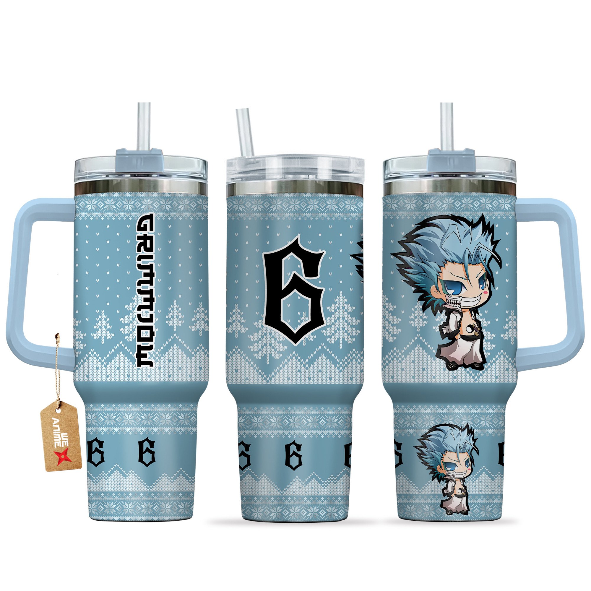 Grimmjow Jaegerjaquez Bleach Anime Custom Stanley Cup 40 oz 30 oz Tumbler With HandleTVC2301163