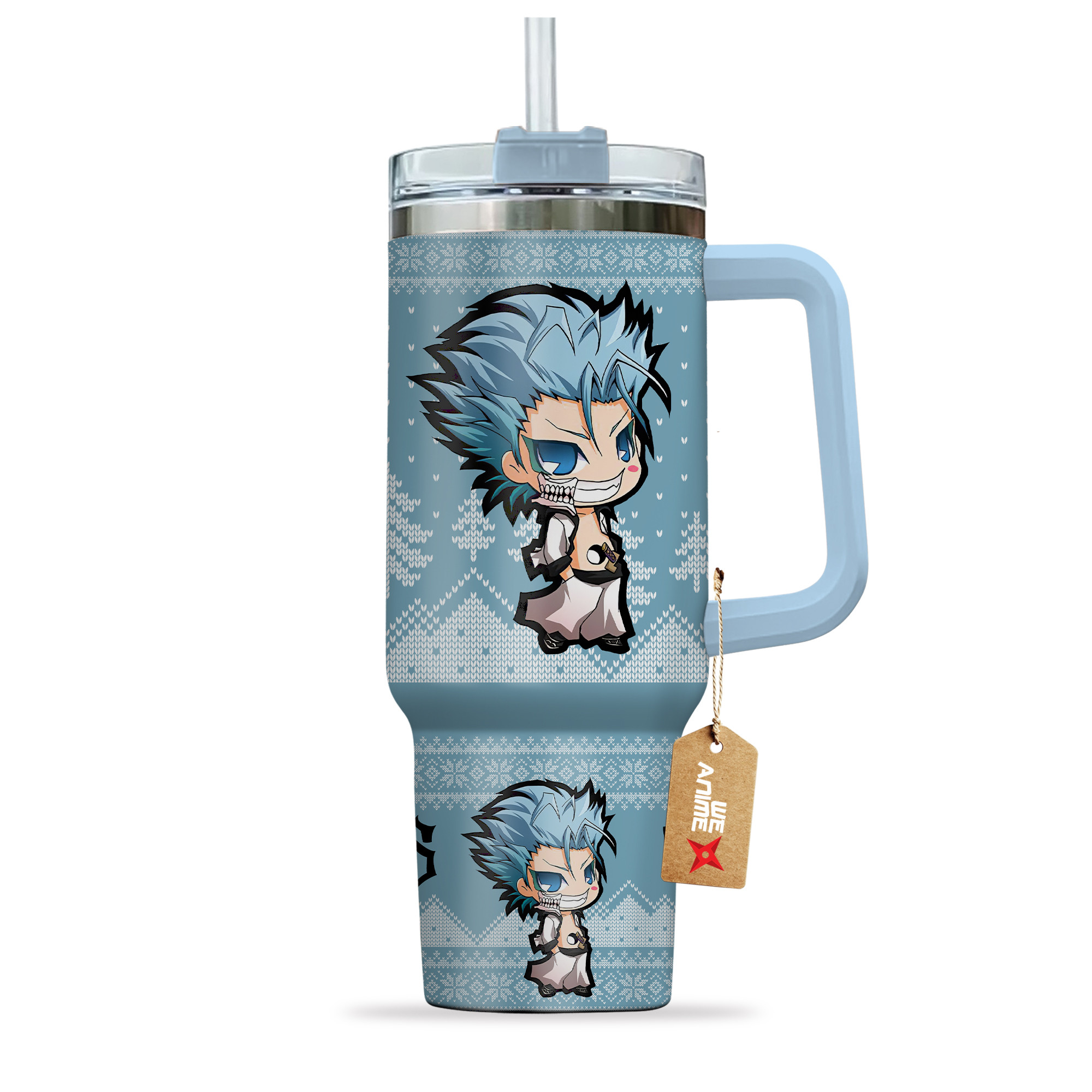 Grimmjow Jaegerjaquez Bleach Anime Custom Stanley Cup 40 oz 30 oz Tumbler With HandleTVC2301163 - Image 4