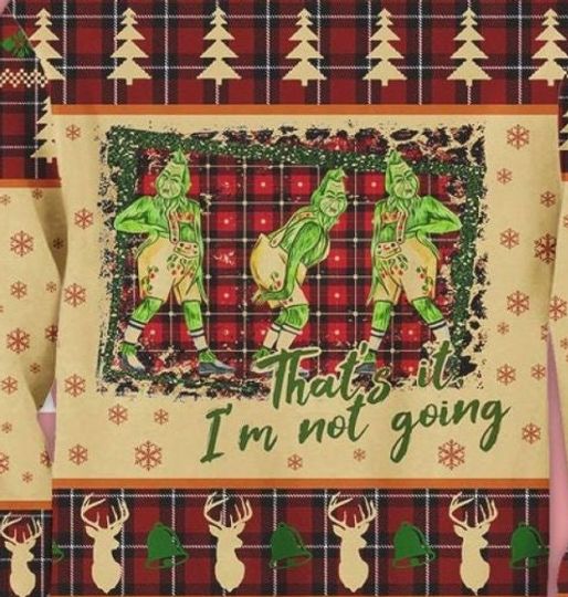 Grin Im Not Going Ugly Sweater, The Grin Santa Xmas Sweater - Image 5