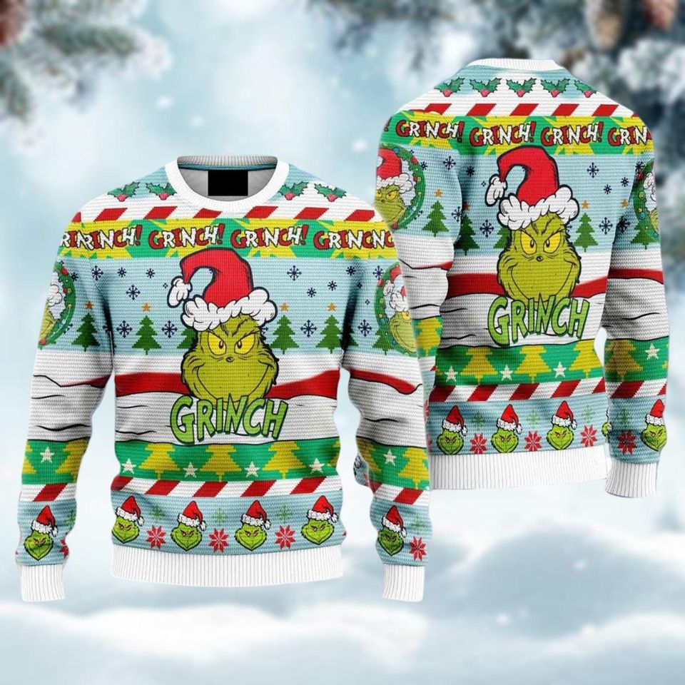 Grin Ugly Christmas Ugly Sweatshirt, Xmas Party Gift