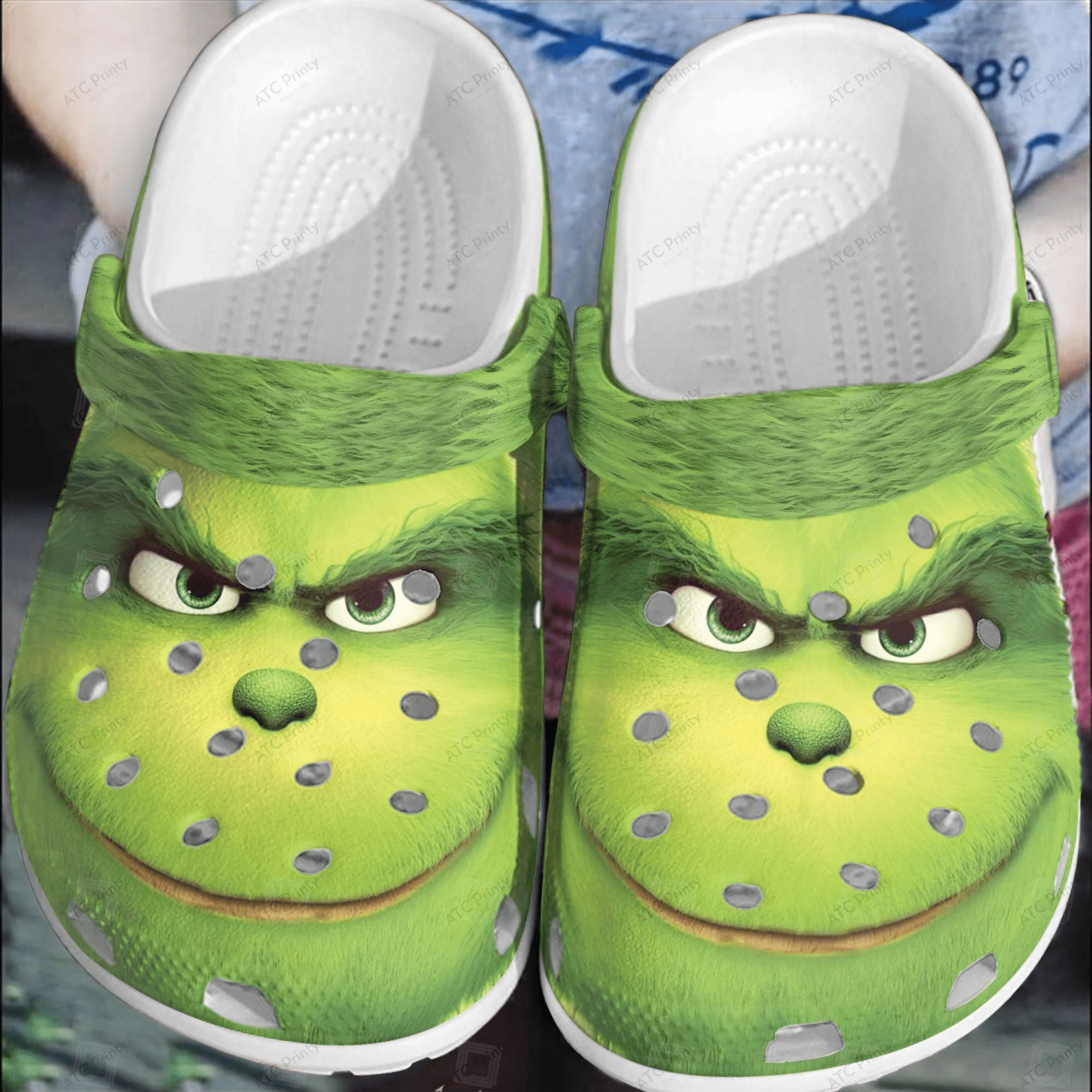 Grinch Christmas Crocs Crocband Clogs Comfortable Shoes For Men Women