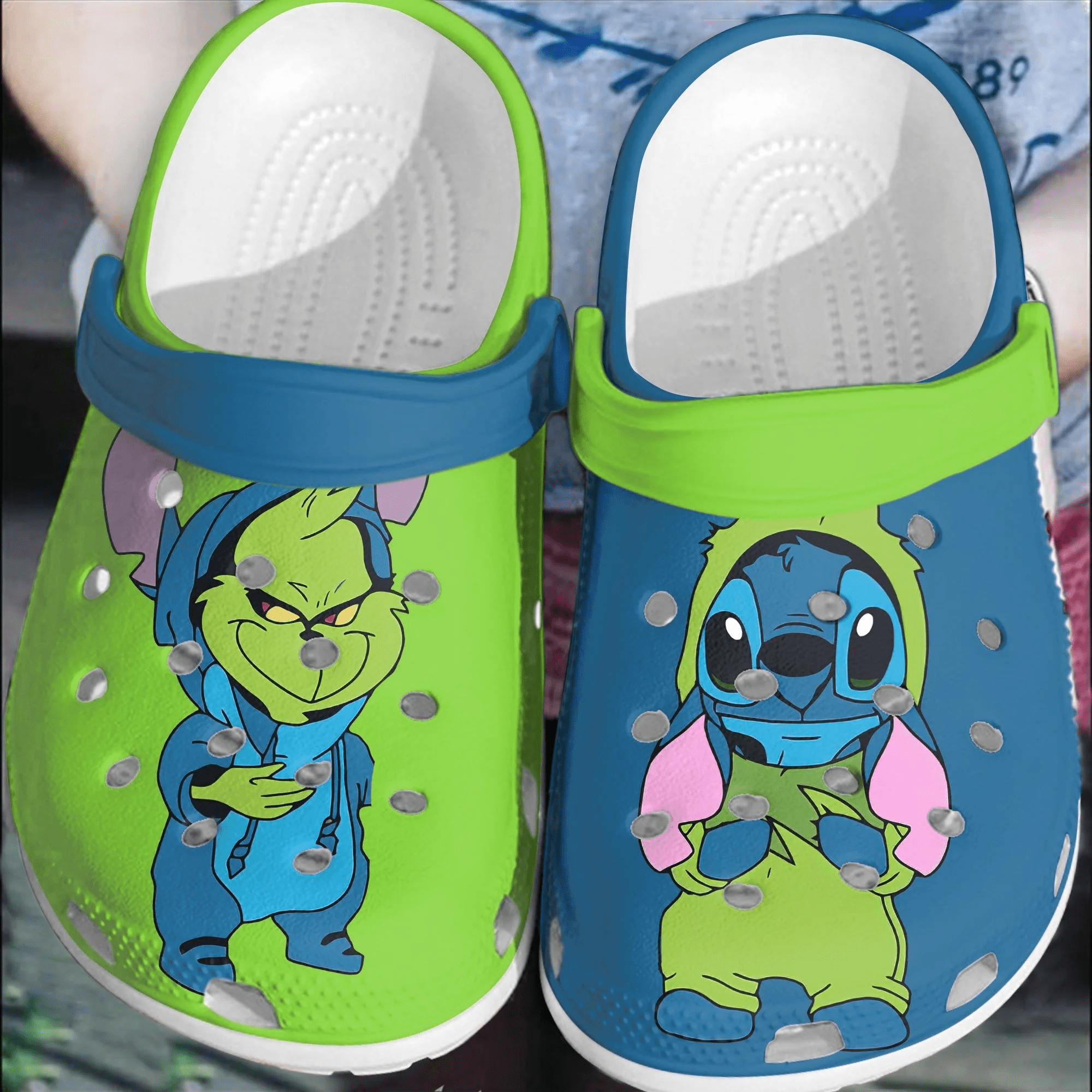 Grinch Christmas Crocs Crocband Shoes Clogs Comfortable For Men Women