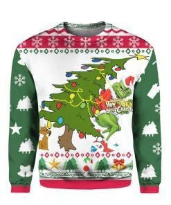 Grinch Stole Christmas Ugly Christmas Sweater Adult 3D Funny Matching for family