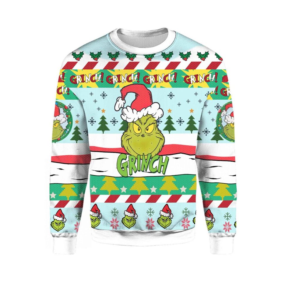 Grinch Ugly Christmas Sweater, Grinch Lovers Gifts, Christmas Gifts