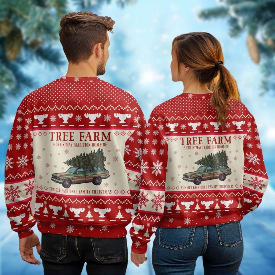 Griswold Christmas Sweater, Christmas Tree Farm Ugly Sweatshirt, National Lampoon's Xmas Sweater, Griswold Co Funny Sweater - Image 3