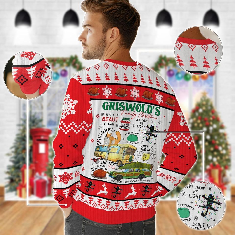 Griswold Co Christmas Sweater, Christmas Tree Farm Ugly Sweatshirt, National Sweatshirt - Image 4