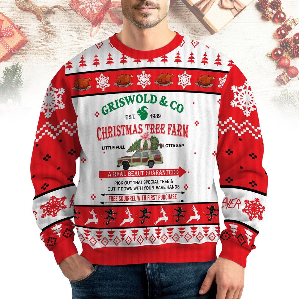 Griswold Co Christmas Sweater, Christmas Tree Farm Ugly Sweatshirt, National Sweatshirt