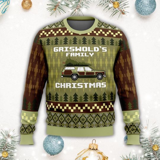 Griswold Family Xmas Sweater, National Lampoon Ugly Sweater - Image 10