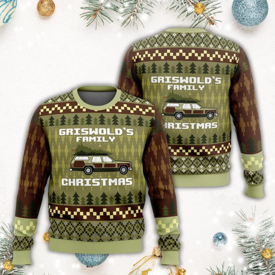 Griswold Family Xmas Sweater, National Lampoon Ugly Sweater - Image 2