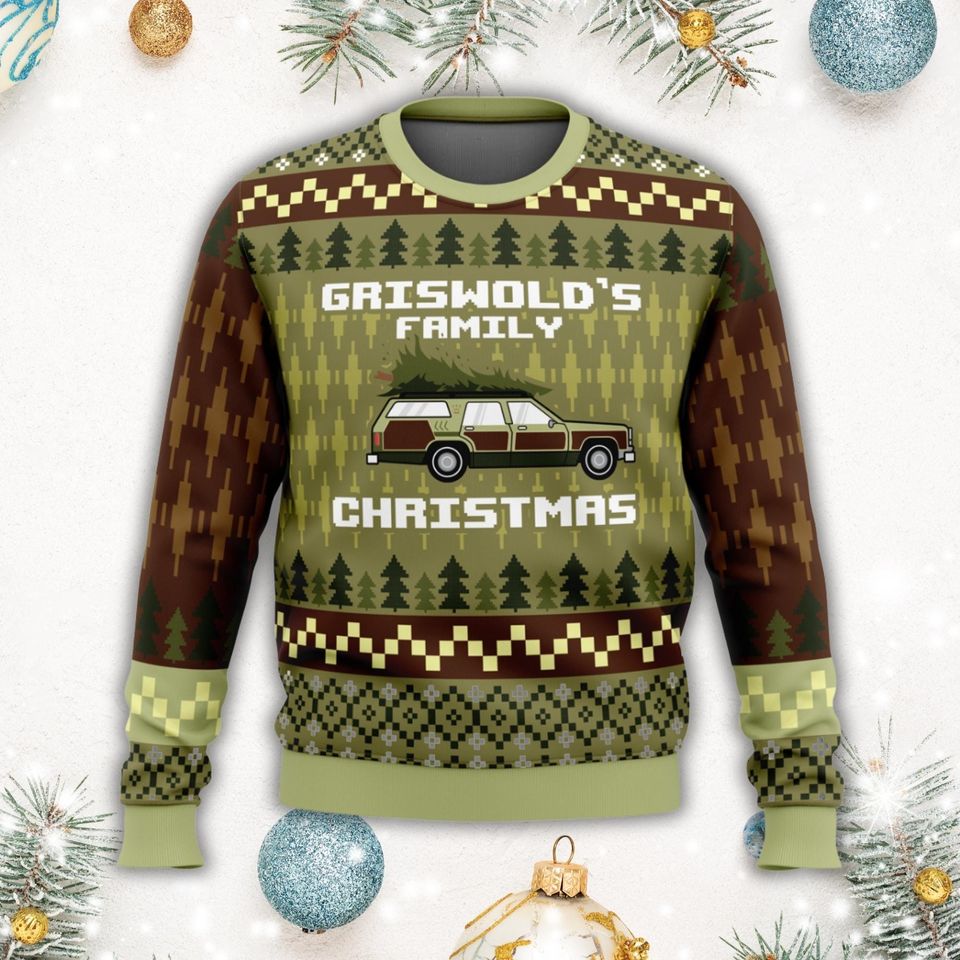 Griswold Family Xmas Sweater, National Lampoon Ugly Sweater - Image 3