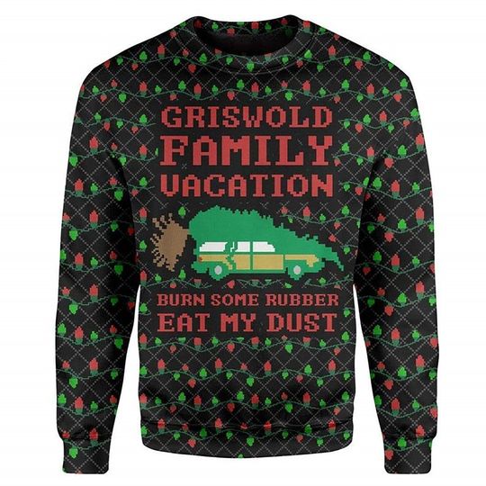Griswold Ugly Christmas Sweater, Funny Christmas Sweatshirt, Ugly Holiday Sweater - Image 5