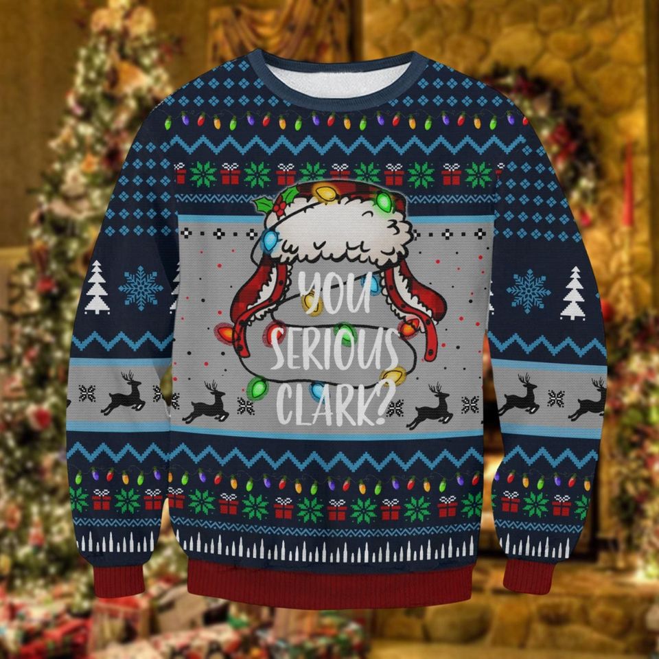 Griswold You Serious Clark Christmas Ugly Sweater, National Lampoon Sweater