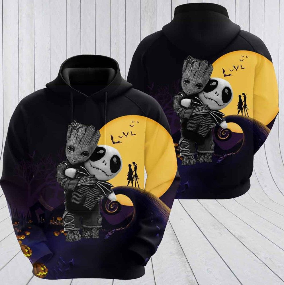 Groot Jack Moon 3D All Over Print Hoodie, Zip Hoodie