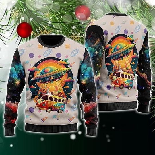 Groovy Ugly Christmas Sweater - Image 5