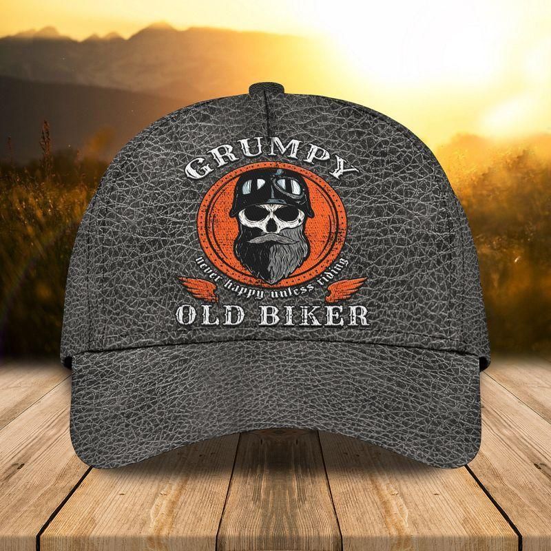 Grumpy Old Biker Classic Cap Baseball Cap Trucker Hats Custom Hats Gifts For Men & Women