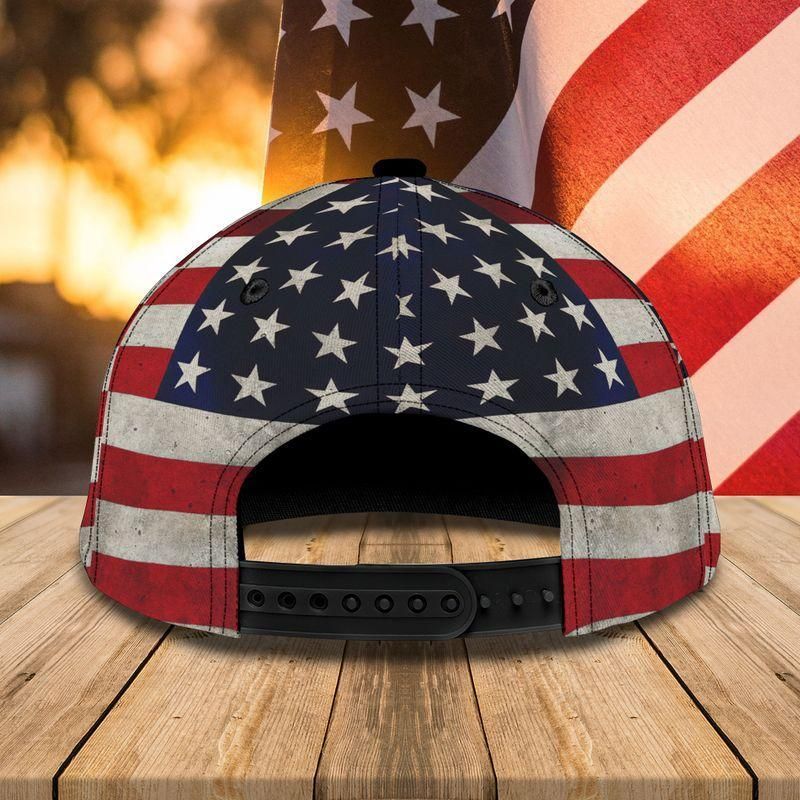 Grumpy Old Man Skull American Flag Classic Cap Baseball Cap Trucker Hats Custom Hats Gifts For Men & Women