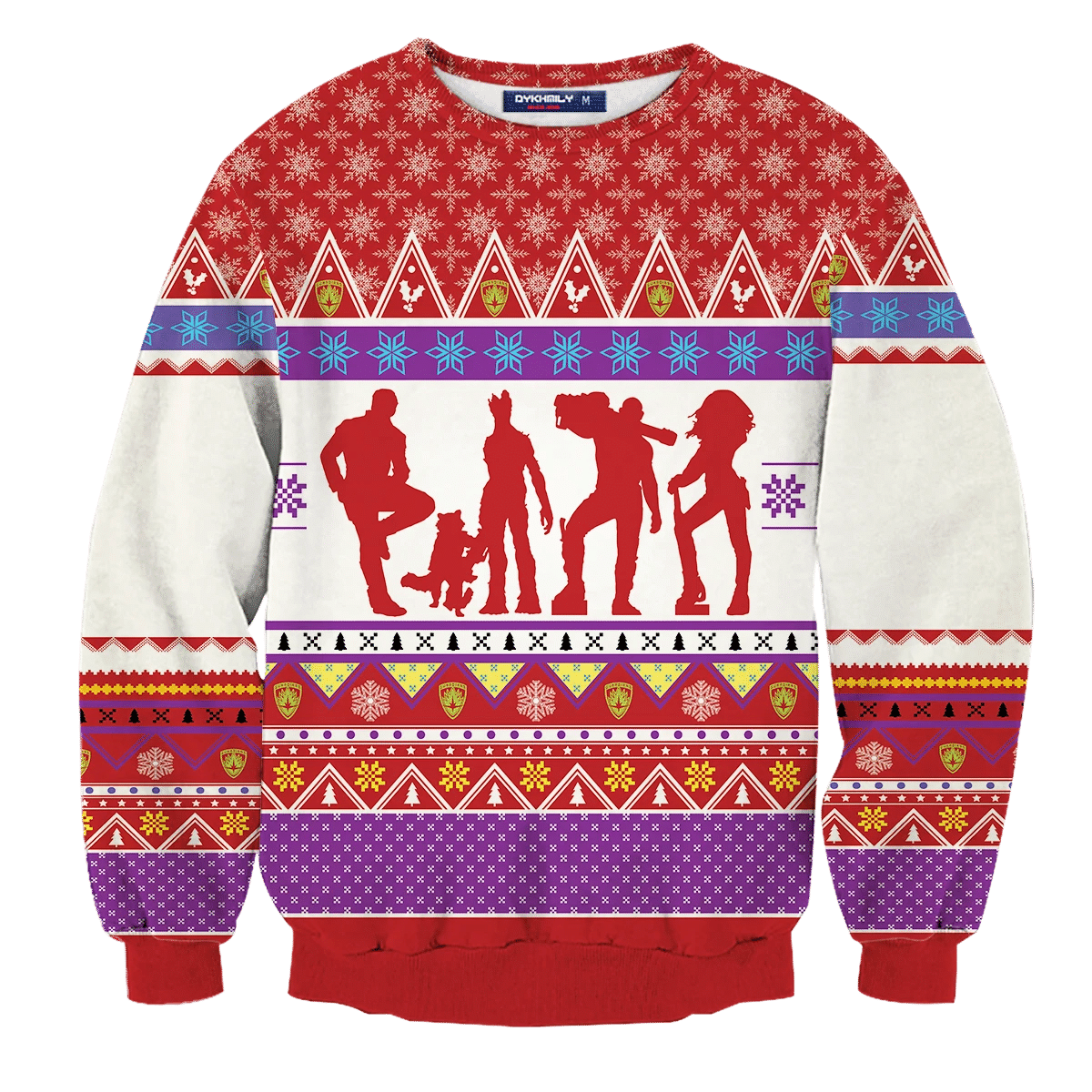 Guardians Of The Christmas Galaxy Ugly Christmas Sweater Adult 3D Funny Matching for family