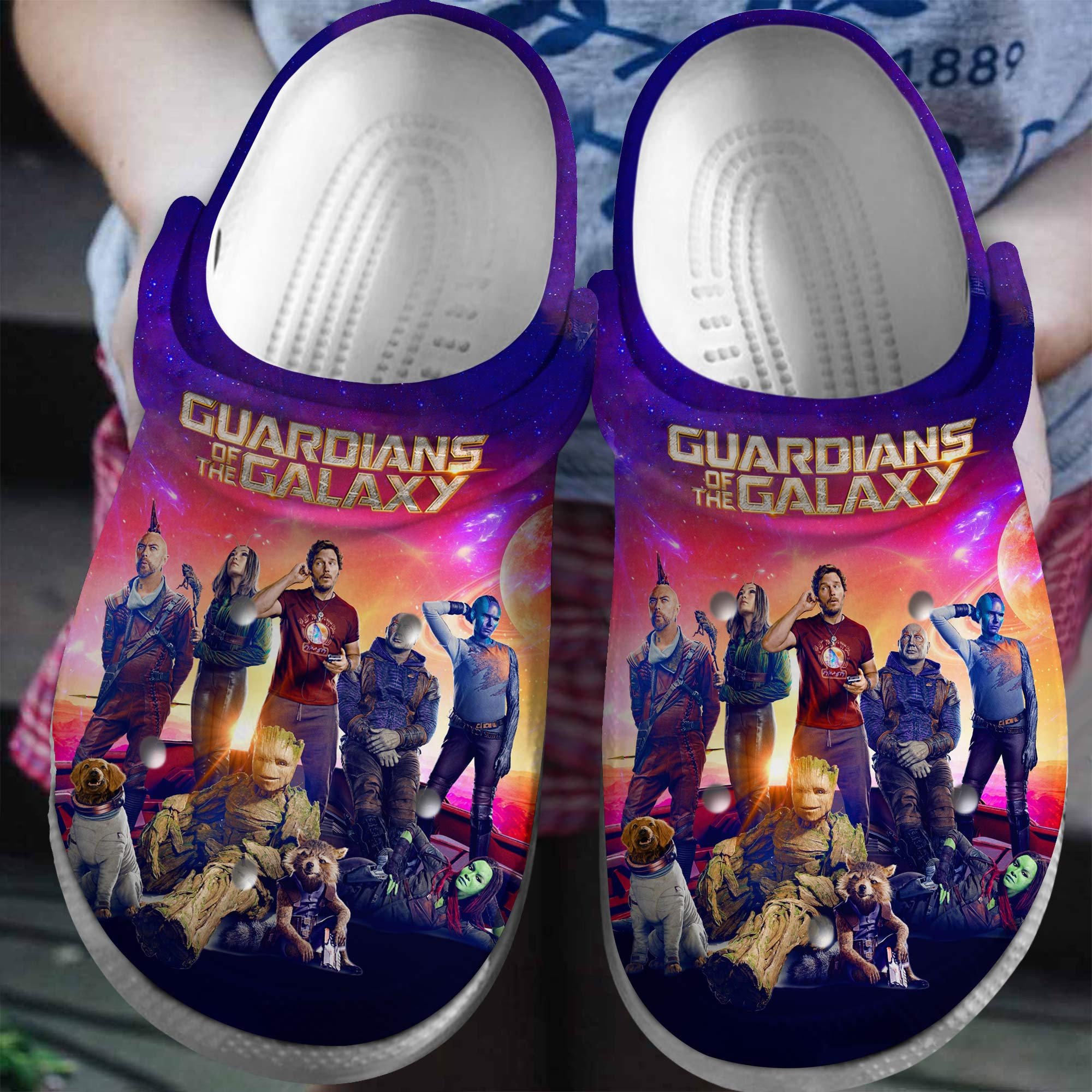 Guardians of the Galaxy Movie Crocs Crocband Clogs Shoes Comfortable For Men Women and Kids