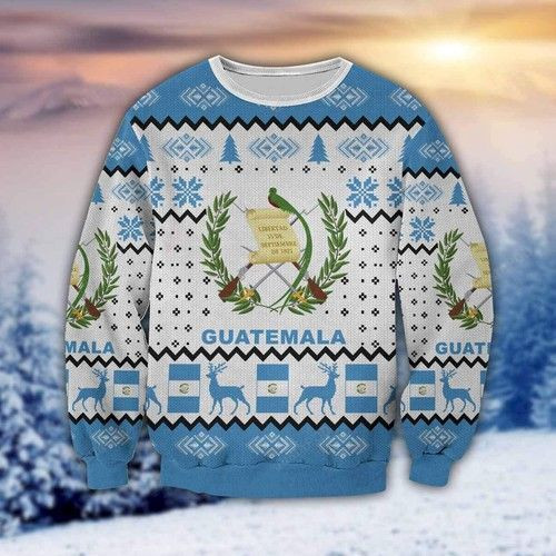 Guatemala For Unisex Ugly Christmas Sweater Adult 3D Funny Matching for family