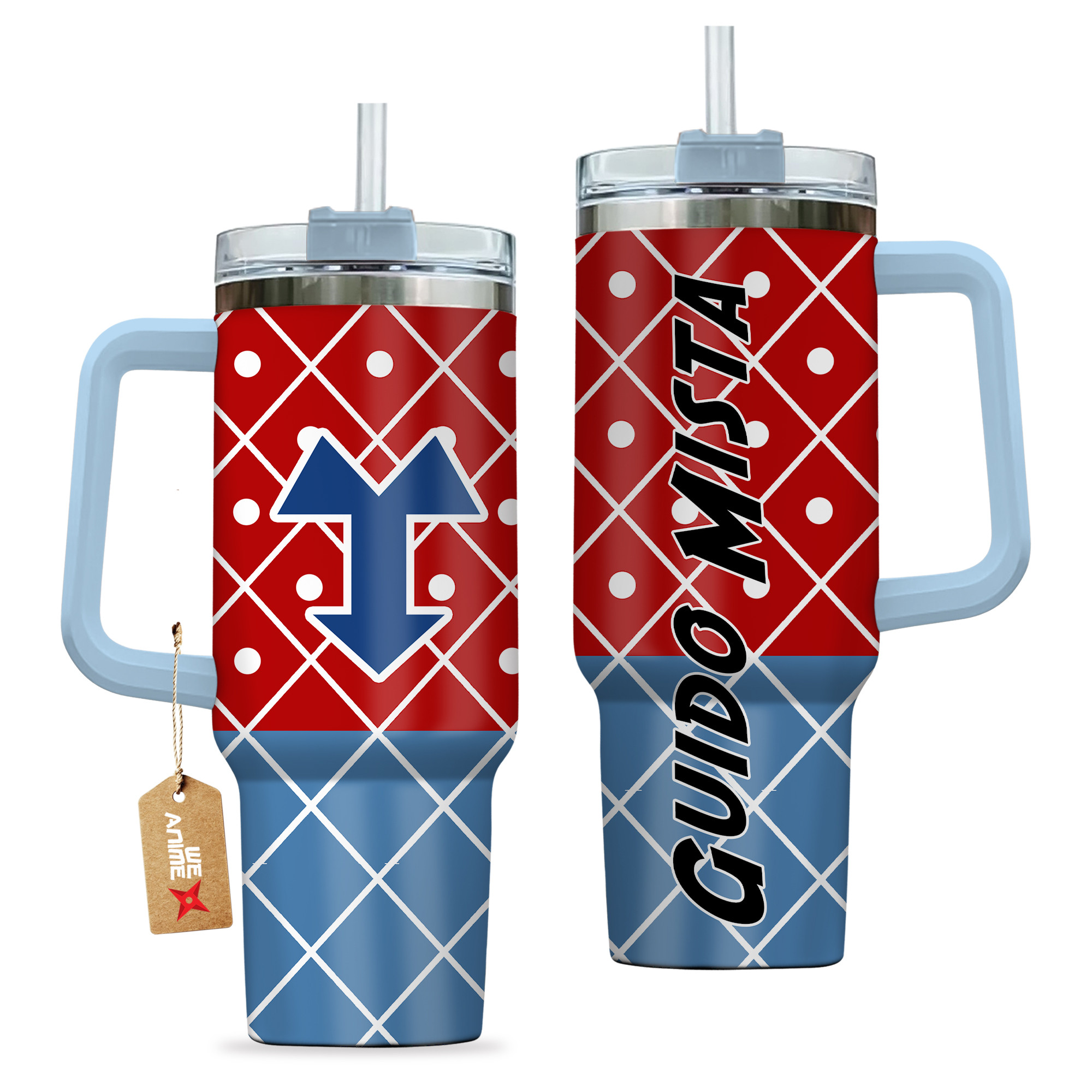 Guido Mista JoJo’s Bizarre Anime Custom Stanley Cup 40 oz 30 oz Tumbler With HandleTVC2301141 - Image 2