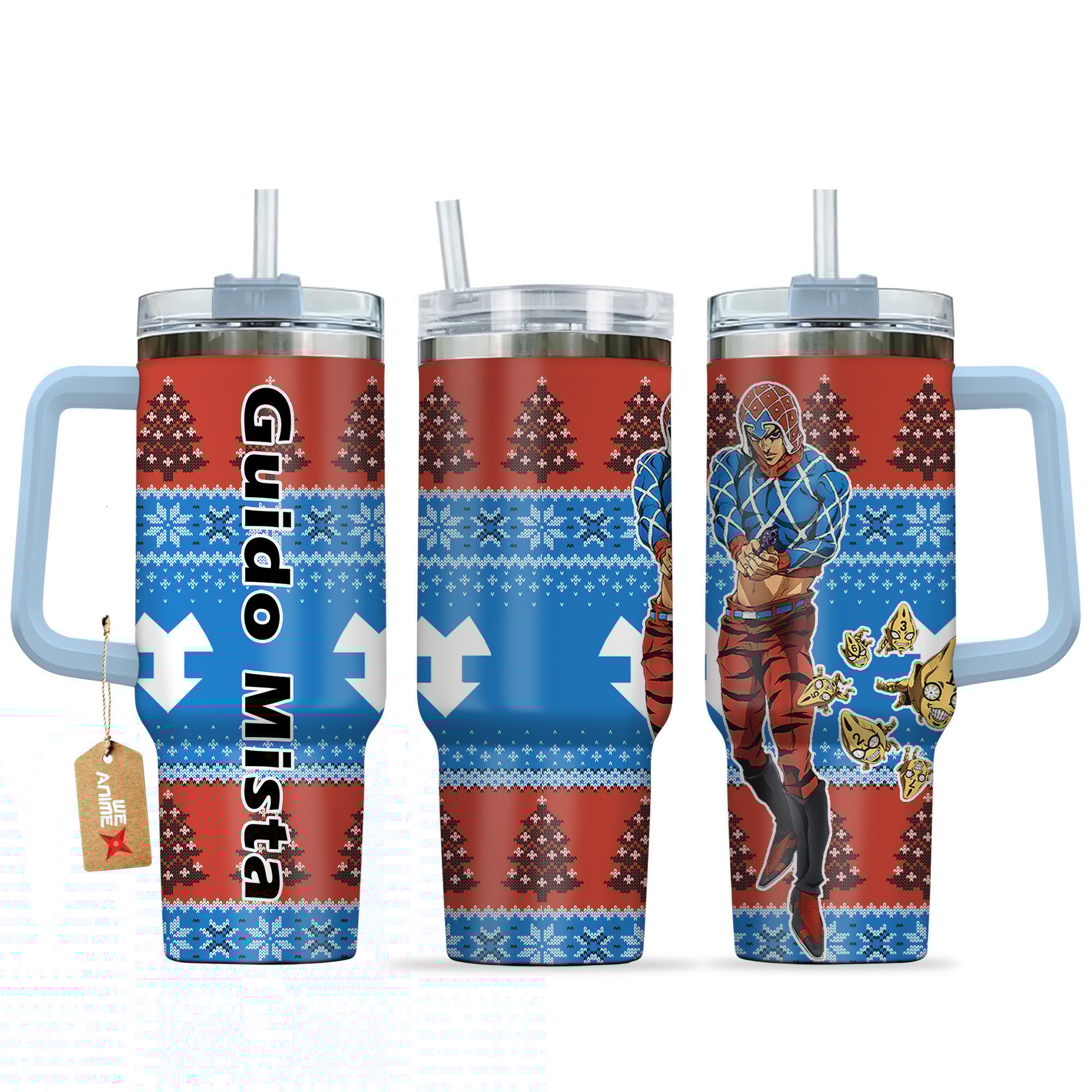 Guido Mista JoJoâ€™s Bizarre Anime Custom Stanley Cup 40 oz 30 oz Tumbler With HandleTVC2301166