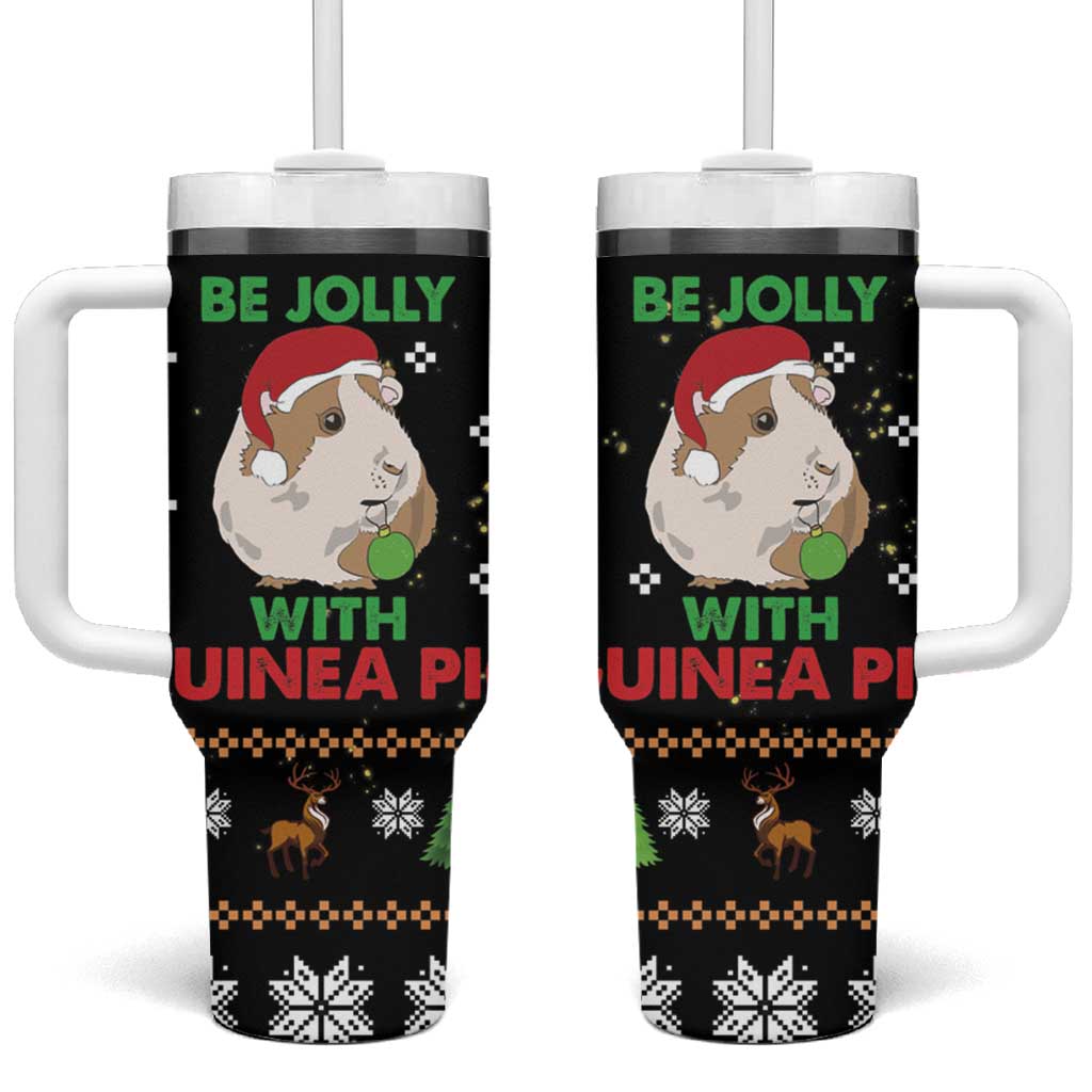 Guinea Pig Christmas Be Jolly With Guinea Pig Custom Stanley Cup 40 oz 30 oz Tumbler With HandleTVC2301391