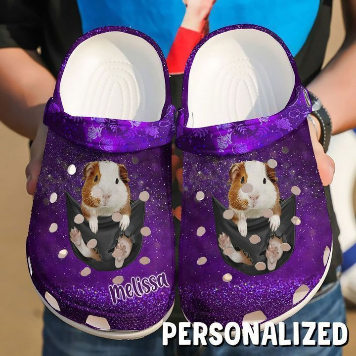 Guinea Pig Personalized Baby In Pocket clog Shoes