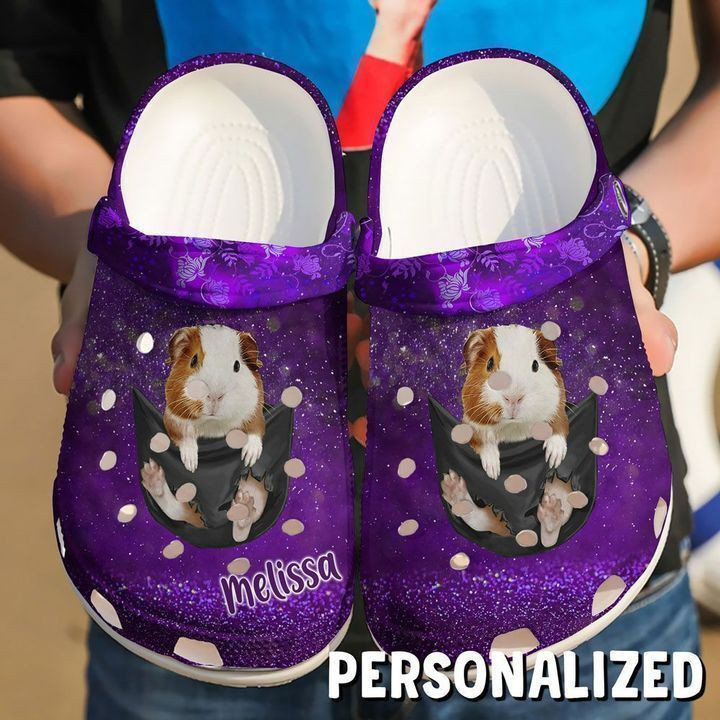 Guinea Pig Personalized Baby In Pocket clog Shoes