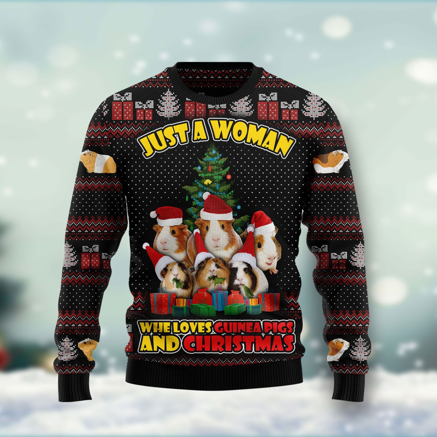 Guinea Pigs Ugly Christmas Sweater Adult 3D Funny Matching for family