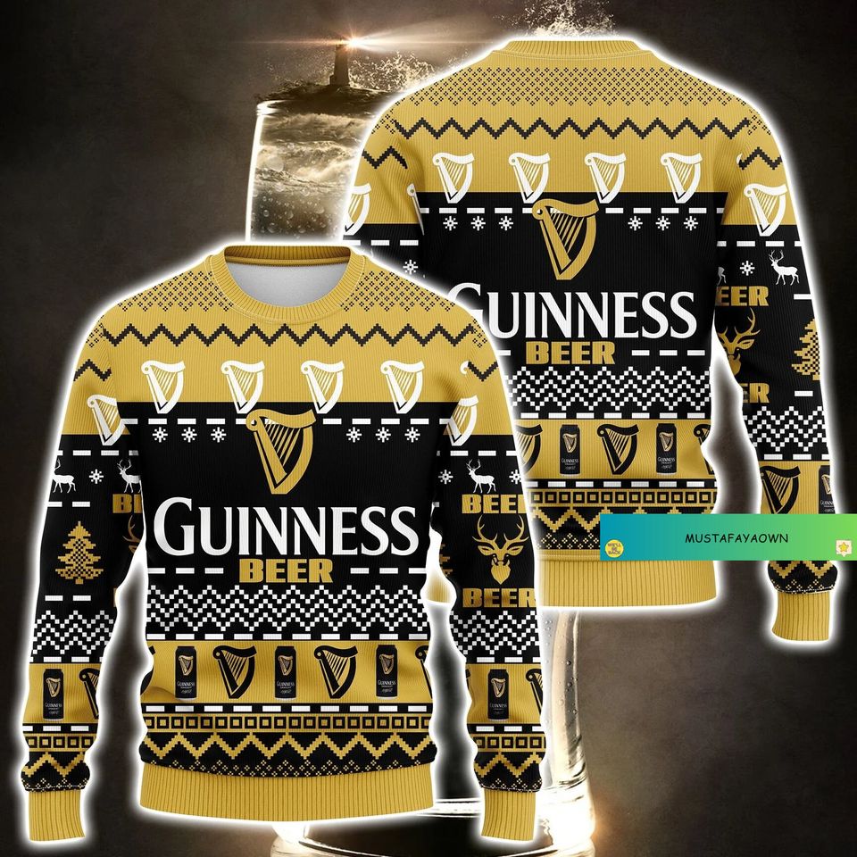 Guinness Beer Sweater, Guinness Beer Ugly Sweater