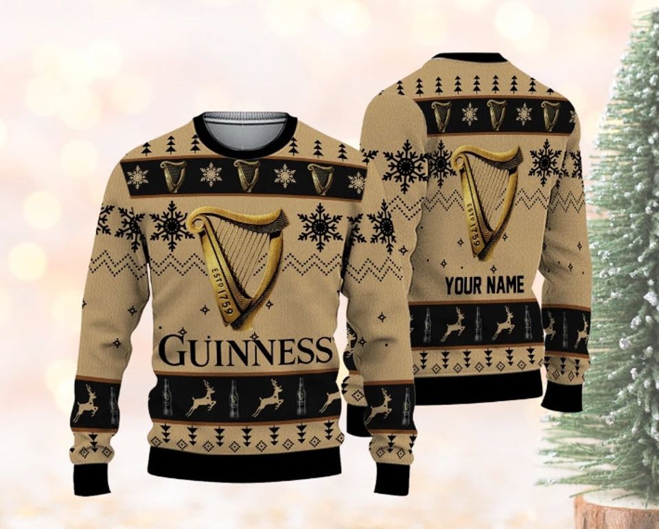Guinness Beer Ugly Xmas Sweater, Merry Christmas Sweater 2023