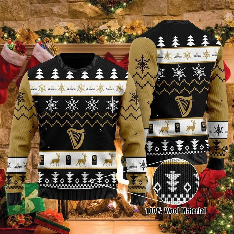 Guinness Beers Ugly Christmas Sweater Adult 3D Funny Matching for family