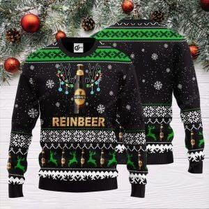 Guinness Reinbeer Christmas Ugly Christmas Sweater Adult 3D Funny Matching for family