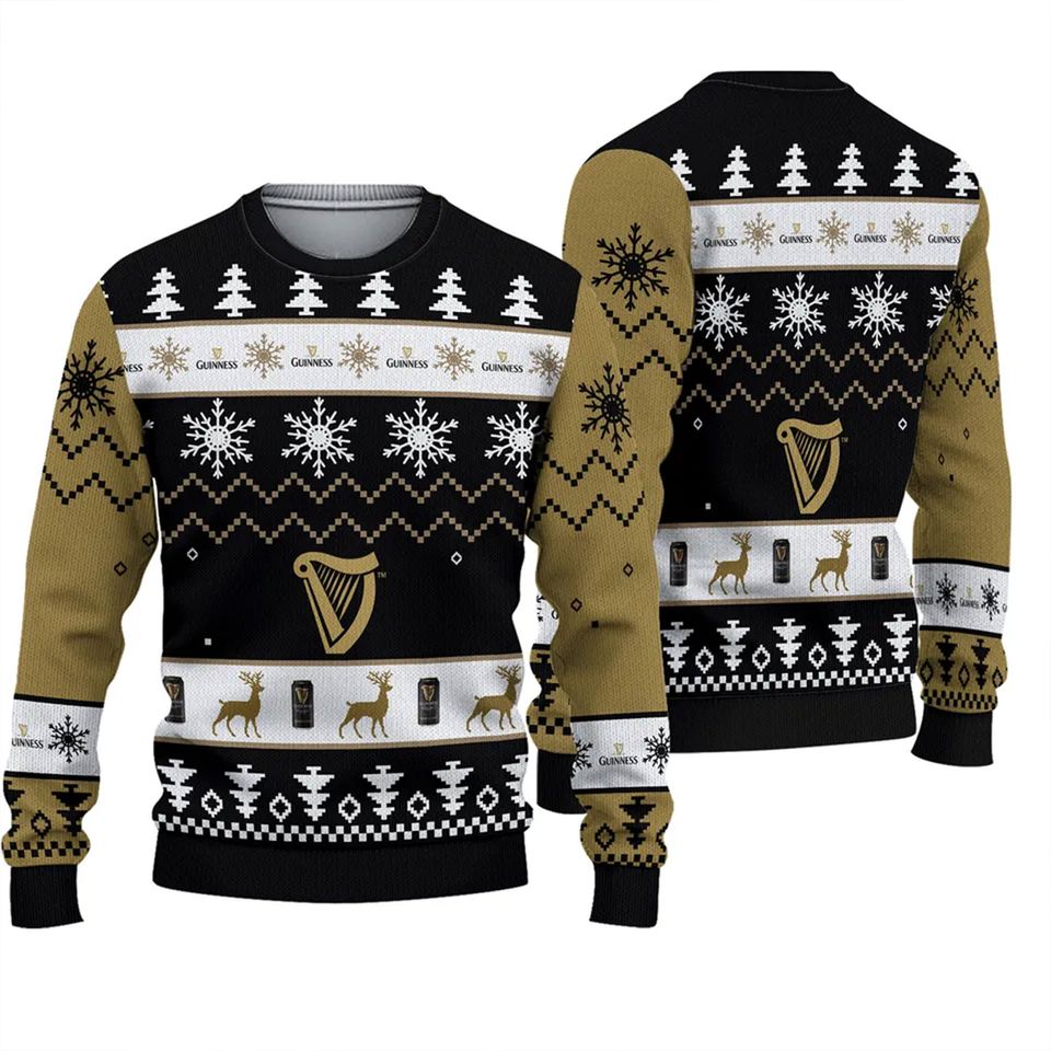 Guinness Ugly Sweater, Christmas Gift, Guinness Beer Sweatshirt